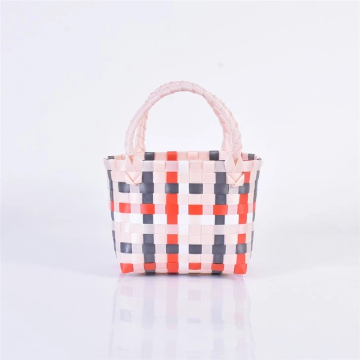 DIY Plastic Woven Storage Basket